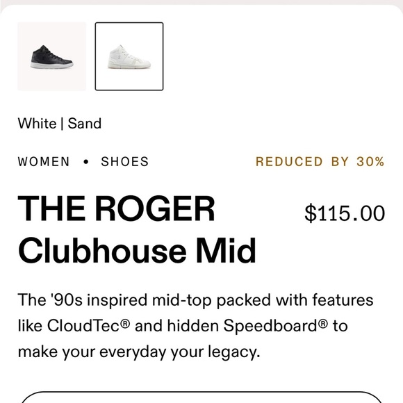 On Running The Roger Clubhouses Mid Size 10.5 NEW - Picture 4 of 13